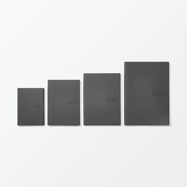 muji 2026 vinyl planner size comparison